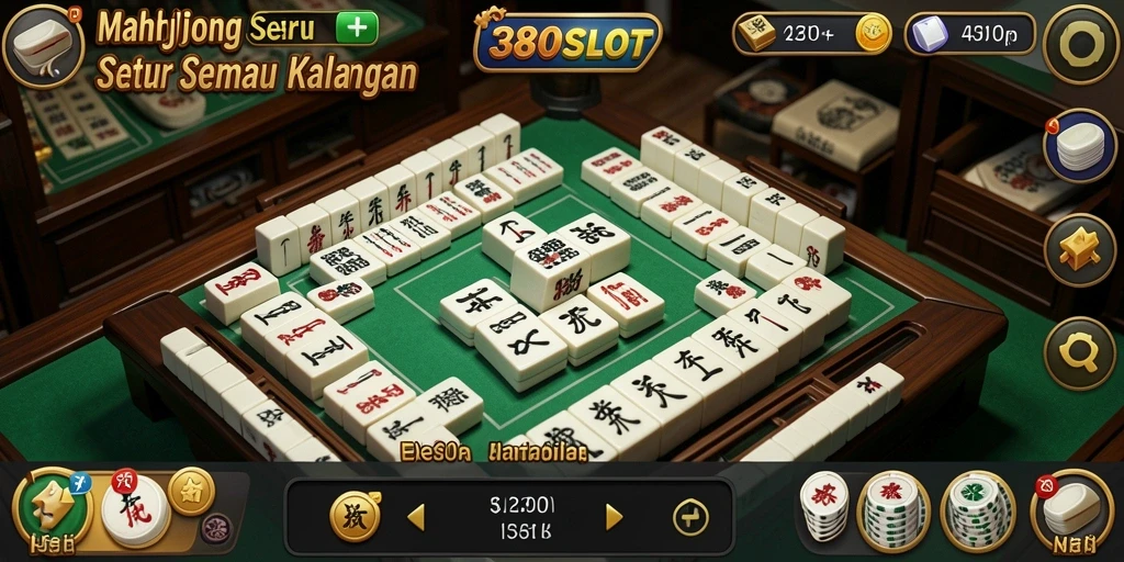 Tampilan gameplay seru di 380SLOT dengan Mahjong yang menarik.