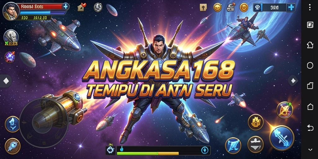 Gameplay seru di ANGKASA168 dengan pertarungan luar angkasa.