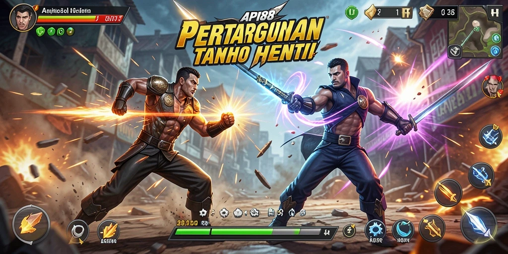 Gameplay seru dengan aksi pertarungan yang intens.