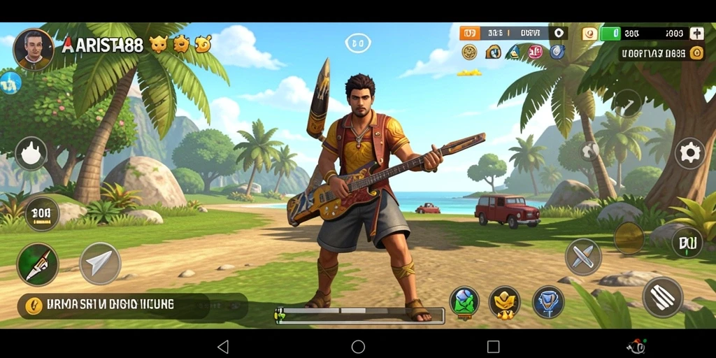 Screenshot ARISTA88 yang menunjukkan gameplay santai yang menyenangkan.