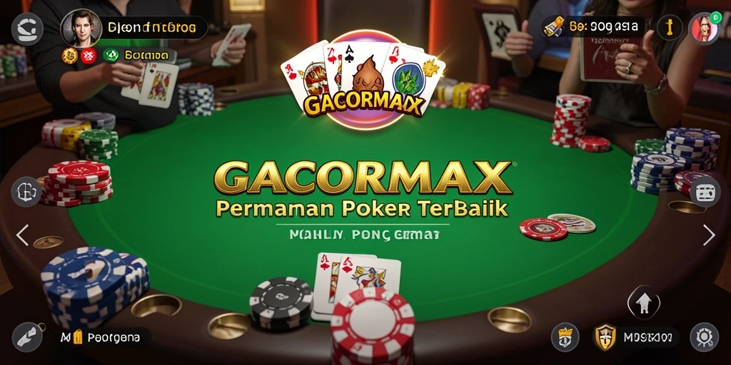 Screenshot GACORMAX menunjukkan momen seru di permainan Poker.