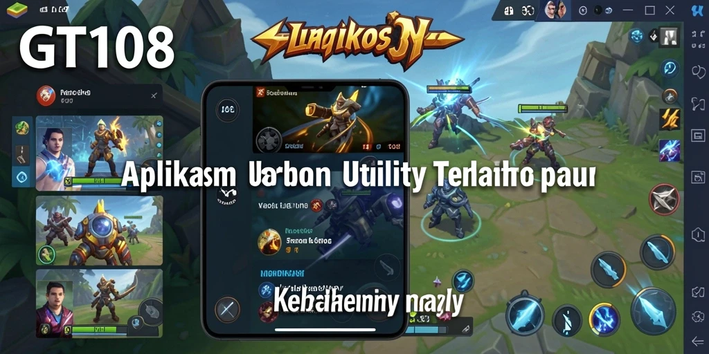 Tampilan antarmuka GT108 yang intuitif untuk pengguna.