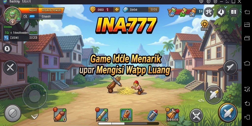 Screenshot utama gameplay <strong>INA777</strong> menampilkan suasana santai dan interaktif dari game Idle.