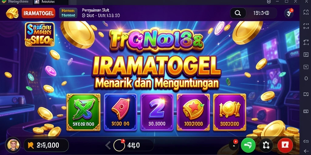 Tampilan gameplay Slot yang menarik dan mengasyikkan di IRAMATOGEL.