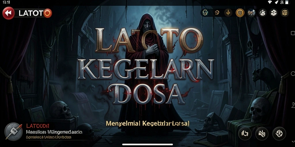 Screenshot menampilkan momen mendebarkan dari permainan LATOTO.