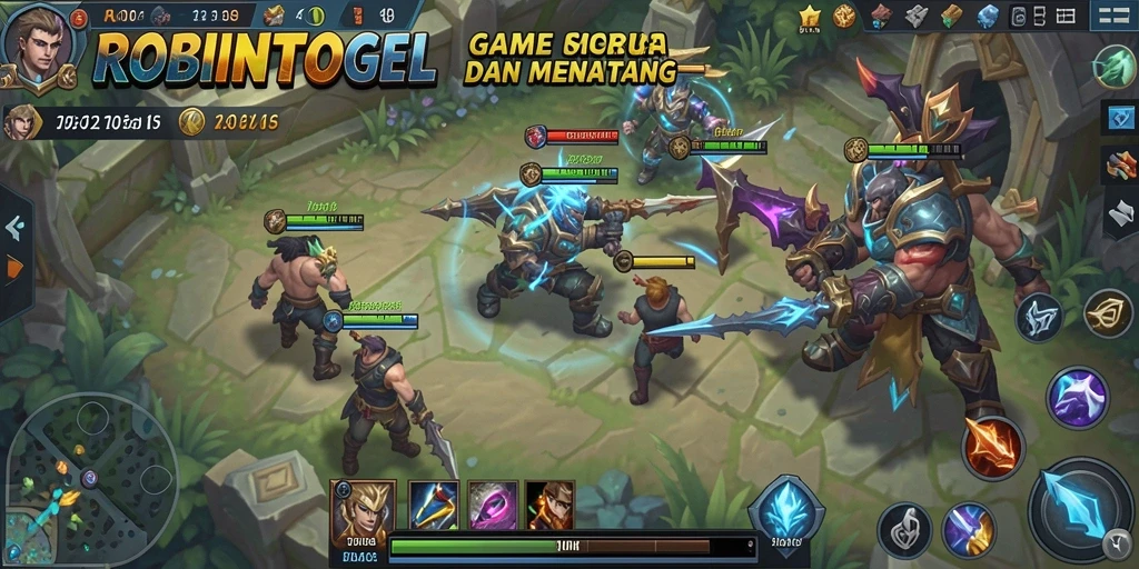 Tampilan gameplay menegangkan di ROBINTOGEL.