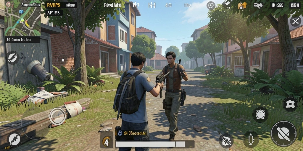 Tampilan gameplay RVIP5 yang mendalam dan interaktif.