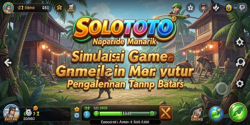 Tampilan gameplay menarik dalam SOLOTOTO yang menampilkan aktivitas simulasi.