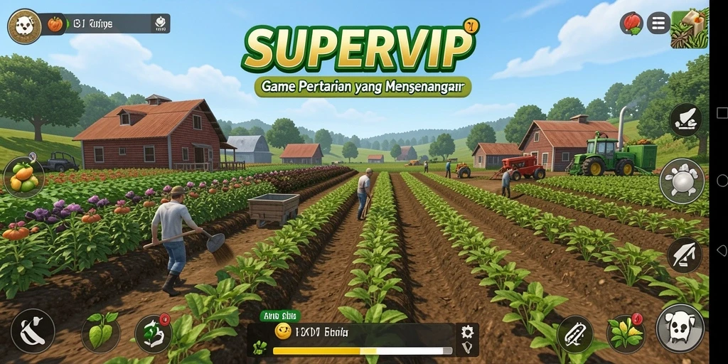 Tampilan gameplay SUPERVIP yang menarik dan menyenangkan.