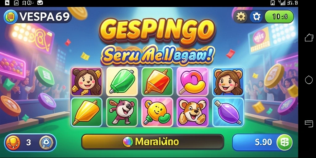 Gameplay seru VESPA69 dengan kartu Bingo yang menantang.